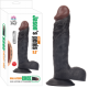 10 mod titreşimli 24 cm realistik zenci penis